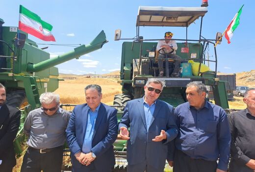آغاز برداشت گندم در کلیبر