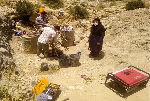 آغاز چهارمین مرحله مرمت قنات دومن ونیم خرامه