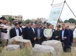 بازدید وزیر جهاد کشاورزی از طرح احیاء معبد آناهیتا و سد مخزنی کبوترلانه
