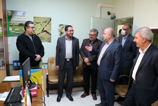 بازدید رییس سازمان جهاد کشاورزی استان قزوین از مدیریت امور اراضی