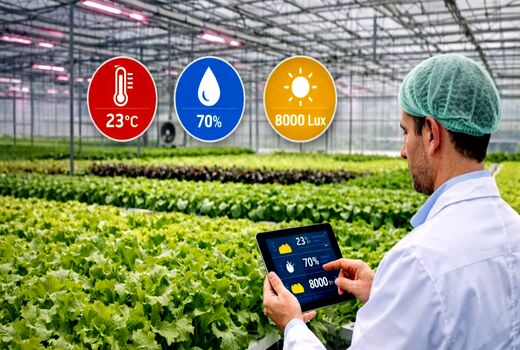 کنترل دما، رطوبت و نور؛ سه ضلع کلیدی تولید محصول سالم در گلخانه