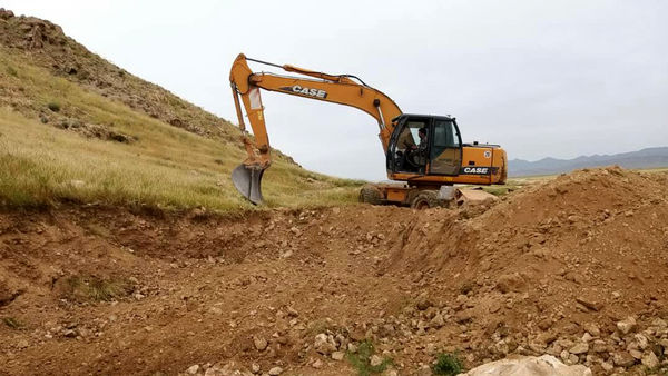 احداث کمربند حفاظتی در اراضی ملی بن