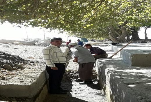 کانال قنات سر آسیاب قیر لایروبی شد