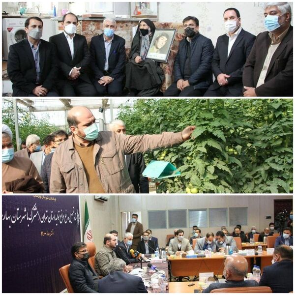 بازدید استاندار تهران از گلخانه ۸ هکتاری شهرستان بهارستان