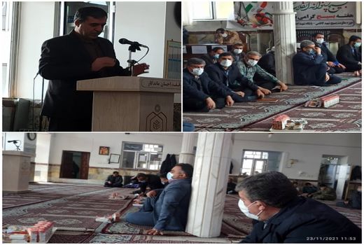 میز خدمت روستای آرندان با حضور بسیج کارمندان