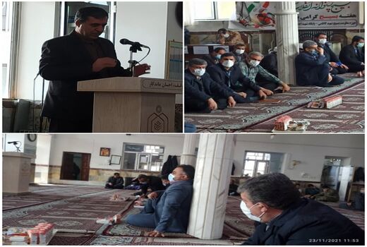 میز خدمت روستای آرندان با حضور بسیج کارمندان