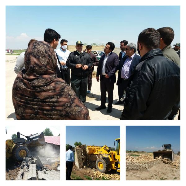 15مورد ساخت وساز غیرمجاز در ورامین تخریب شد