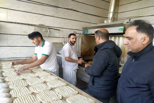 بازدید نظارتی از نانوایی‌ها و فروشگاه‌های مواد غذایی شهرستان آوج