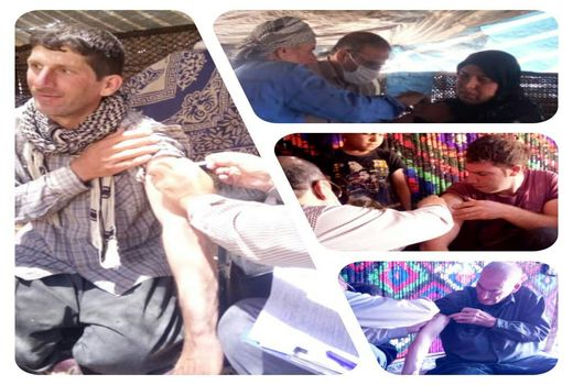 آغاز واکسیناسیون عشایر کرمانشاه