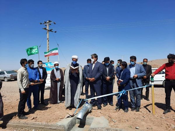 افتتاح پروژه آبیاری کم فشار چاه موتور بدر زنگوئی شهرستان سرایان
