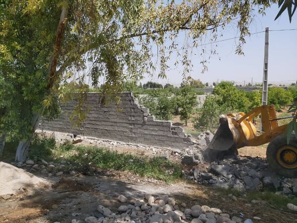  آزاد سازی ۱۵ هکتار از اراضی کشاورزی شهرستان اندیمشک 