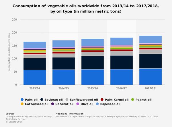 90 درصد روغن نخل برای مصرف مواد غذایی استفاده می‌شود/ روغن کلزا؛ پرفروش‌ترین روغن‌های پخت و پز
