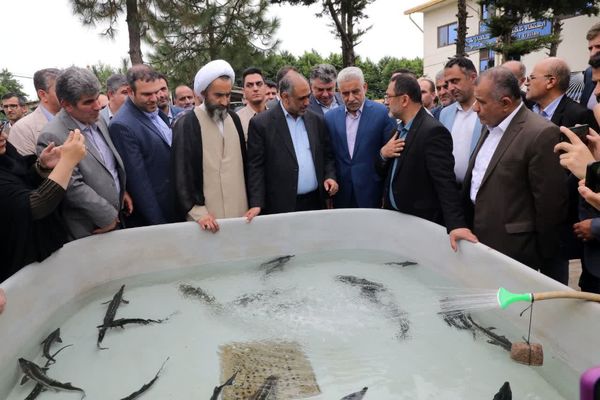 بازدید وزیر جهاد کشاورزی از ایستگاه تحقیقاتی تاس ماهیان گیلان
