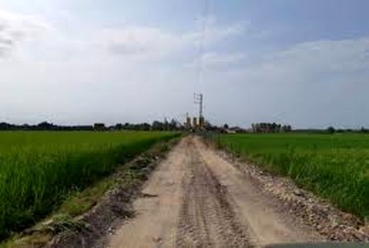 اتمام جاده بین مزارع علی آباد در کوار