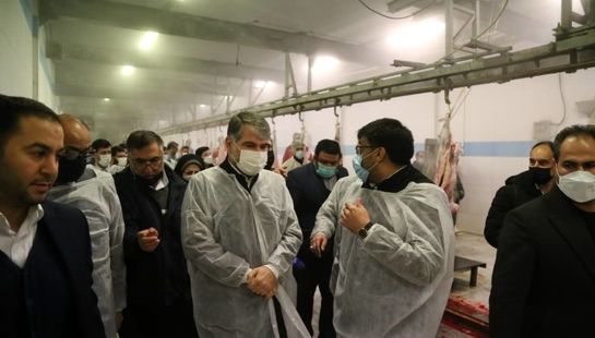 بازدید وزیر جهاد کشاورزی از کشتارگاه دام احسان ری در استان تهران