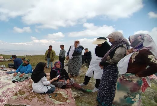 ارائه خدمات بهداشتی و درمانی رایگان به عشایر مستقر در ییلاقات شهرستان اهر
