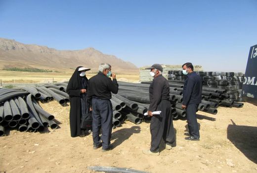 بازدید میدانی مدیر جهاد کشاورزی شهرستان بن از طرح های در حال اجرا