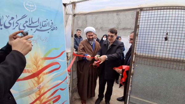 افتتاح واحد گلخانه‌ای کوچک‌مقیاس در شهرستان هریس همزمان با دهه مبارک فجر