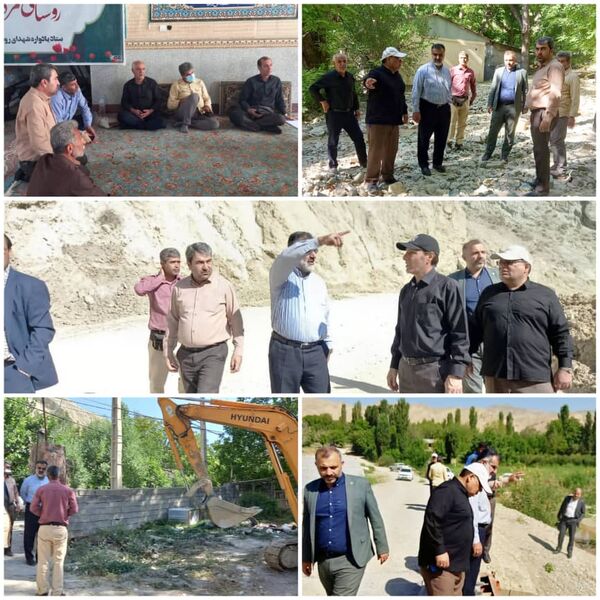 بازدید مدیرعامل شرکت آب و خاک کشور از روند پاکسازی انهار و احیای باغات در فیروزکوه