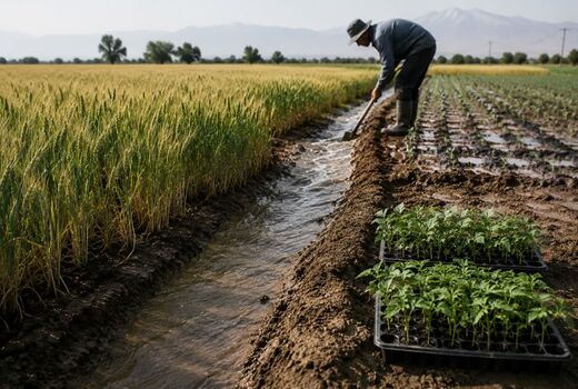 نشاکاری همزمان با آخرین آبیاری گندم، بهره‌وری آب در کشت پنبه را افزایش می‌دهد