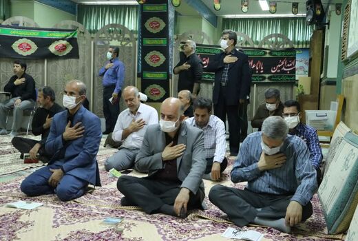 کارکنان جهاد کشاورزی قزوین در عزای سالار شهیدان به سوگ نشستند