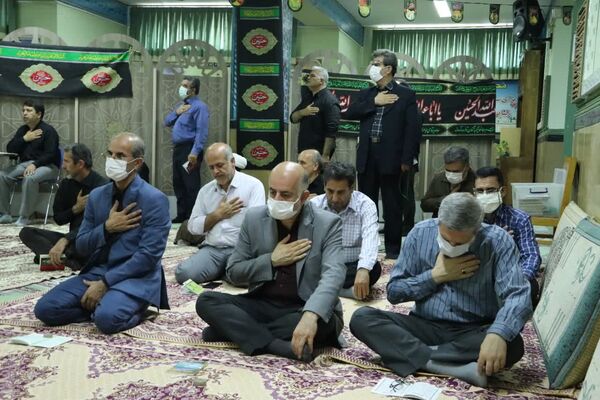کارکنان جهاد کشاورزی قزوین در عزای سالار شهیدان به سوگ نشستند