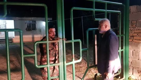 بازدید شبانه عباسعلی نوبخت از ایست و بازرسی حوزه استحفاظی اداره کل منابع طبیعی مازندران (ساری)