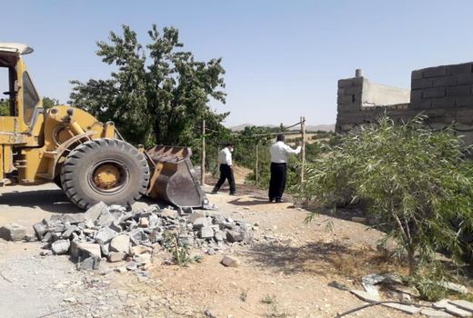 قلع و قمع شش مورد ساخت و ساز غیر مجاز در شهرستان سامان