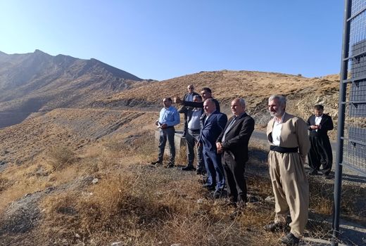 بازدید مشاور وزیر و مدیرکل دفتر بازرسی و ارزیابی عملکرد وزارت جهاد کشاورزی از مناطق مرزی سردشت