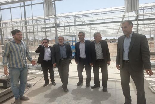 بازدید محمدحسین عطایی از روند احداث یک مجتمع صنایع غذایی و گلخانه در آبیک