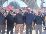 تجدید میثاق خانواده سازمان  جهاد کشاورزی قزوین با آرمان‌های شهیدان در آیین تشییع رهبر شهید انقلاب 