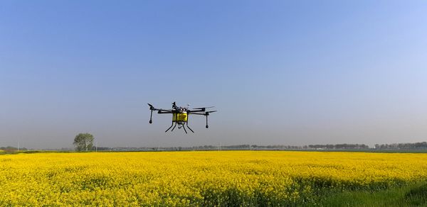 اجرای هوشمند "محلول پاشی کلزا به وسیله پهپاد کشاورزی" در شهریار