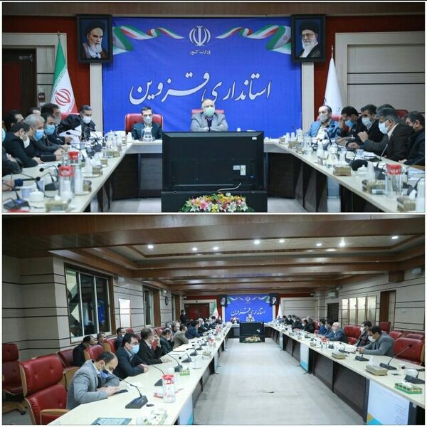 جلسه مشترک قرارگاه امنیت غذایی و ستاد تنظیم بازار استان قزوین