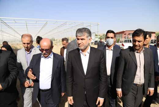 بازدید وزیر جهاد کشاورزی از گلخانه هیدروپونیک کشور در شهرستان دیواندره