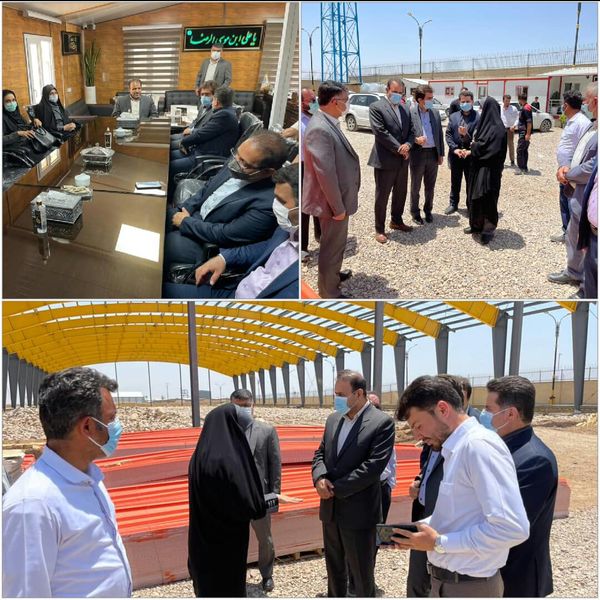 بازدید معاون اقتصادی استاندار قزوین از مراحل ساخت کارخانه صنایع تبدیلی و غذایی کشاورزی در تاکستان  
