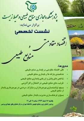 «نشست تخصصی اقتصاد مقاومتی و منابع طبیعی»