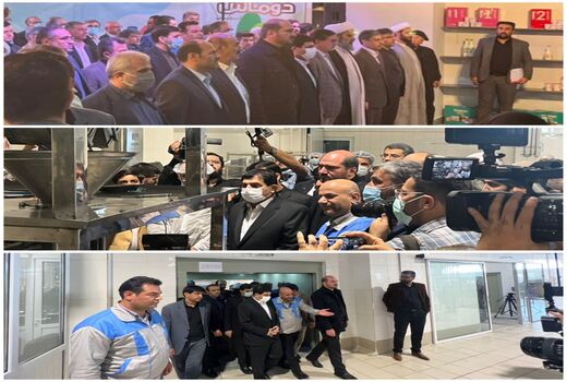 افتتاح صنایع غذایی کاسپین با حضور معاون اول رئیس جمهور