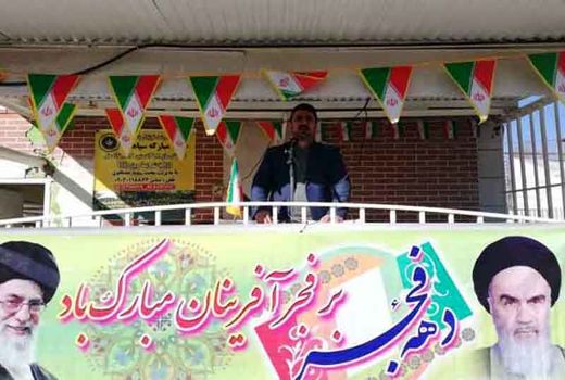 زنگ انقلاب در روز اول دهه فجر با حضور  رییس سازمان جهاد کشاورزی استان 