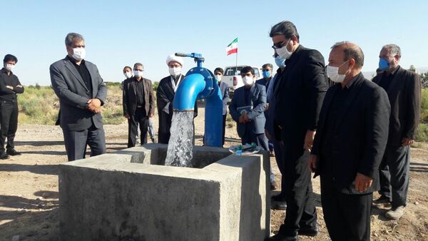 افتتاح طرح آبیاری کم فشار موتور زمزم سرایان