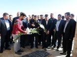 تجدید میثاق وزیر جهاد کشاورزی با شهدای شهرستان خدابنده