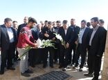 تجدید میثاق وزیر جهاد کشاورزی با شهدای شهرستان خدابنده