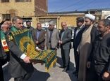 تجلیل از خانواده دامدار شهید در خسروشاه با حضور کاروان زیر سایه خورشید