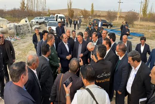 بازدید وزیر جهاد کشاورزی از پروژه تولید خوراک دام و طیور زرمهر ارسباران در اهر؛ گامی مهم در تکمیل زنجیره تولید گوشت سفید