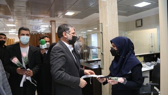 تجلیل وزیر جهاد کشاورزی از پرستاران مرکز پزشکی شهید شوریده