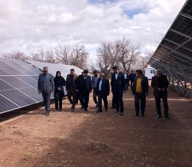 افتتاح طرح پنل خورشیدی، تولید انرژی پاک در مسیر توسعه پایدار