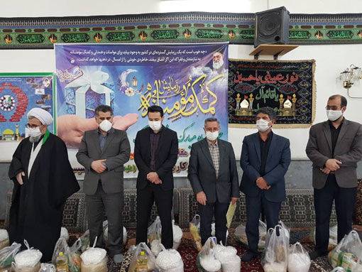 توزیع 450 بسته غذایی در قالب کمک های مومنانه به اشخاص آسیب دیده از ویروس کرونا در شهر سیس 