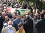 تشییع پیکر مطهر شهید گمنام دفاع مقدس در سازمان جهاد کشاورزی استان قزوین 