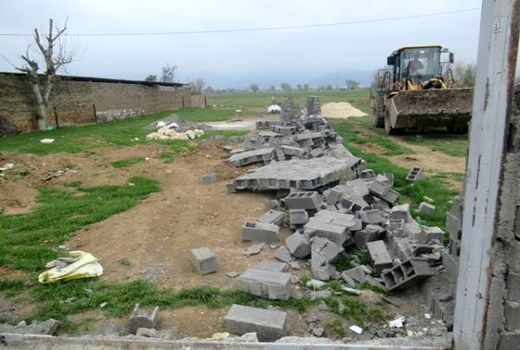 1380 مترمربع تغییر کاربری غیرمجاز در بهشهر قلع و قمع شد