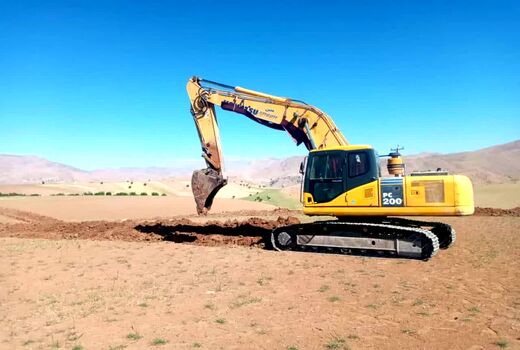 آغاز عملیات اجرایی شبکه آبیاری طرح عمومی روستای ده کهنه روگر