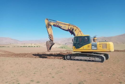 آغاز عملیات اجرایی شبکه آبیاری طرح عمومی روستای ده کهنه روگر
